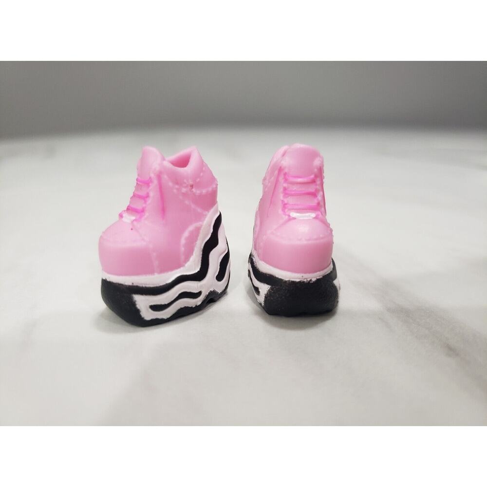 LoL Suprise Chillax Pink High Top Shoes Punk Platform Black Stripes‎